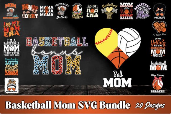 Basketball Mom SVG Bundle: Graphics for Crafts