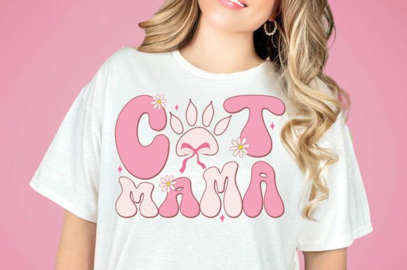 Coquette Cat Mama Graphics for Crafts & Blogs