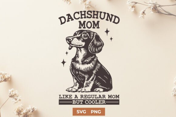 Dachshund Mom Cooler SVG: Graphics for Crafts
