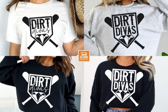 Dirt Divas SVG: Graphics for Baseball Crafts