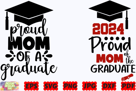 Proud Mom Graduate SVG: Graphics for Crafts