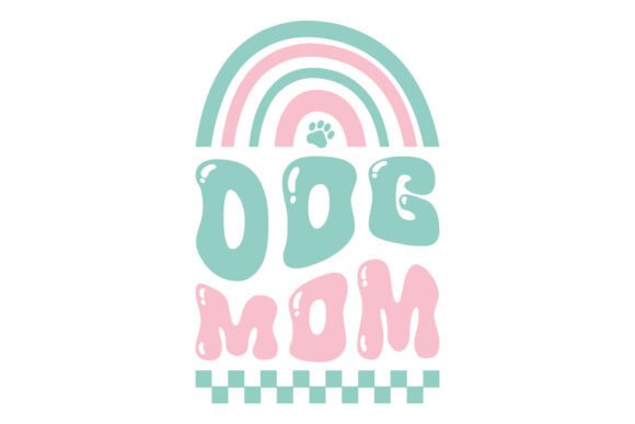 Retro Dog Mom Graphics for Crafts and Branding