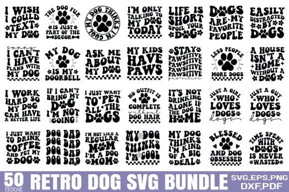 Retro Dog SVG Bundle: Crafts & Graphics for Blogs