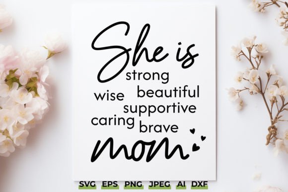 She is Mom SVG: Graphics & Crafts for Mother's Day