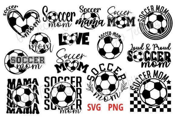 Soccer Mom SVG Bundle: Graphics for Crafts & Branding