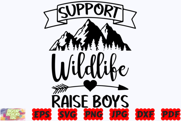Support Wildlife Raise Boys: Graphics for Crafts