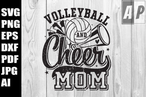 Volleyball and Cheer Mom Svg: Graphics for Crafts