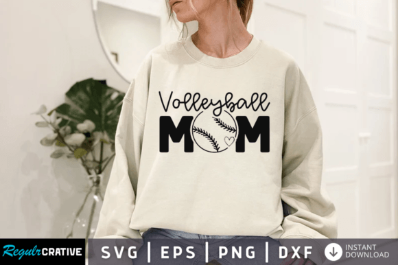 Volleyball Mom SVG: Graphics for Crafts & Branding